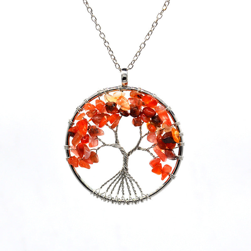 Tree Necklace Chakra Tree Of Life Multi Color Options