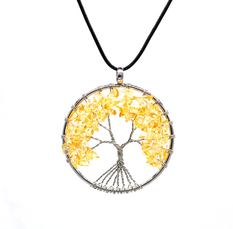 Tree Necklace Chakra Tree Of Life Multi Color Options