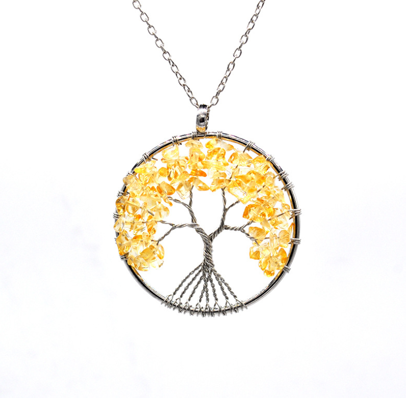 Tree Necklace Chakra Tree Of Life Multi Color Options