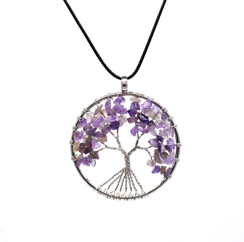 Tree Necklace Chakra Tree Of Life Multi Color Options