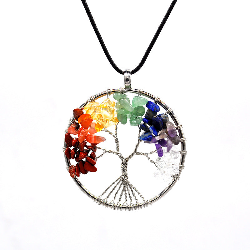 Tree Necklace Chakra Tree Of Life Multi Color Options