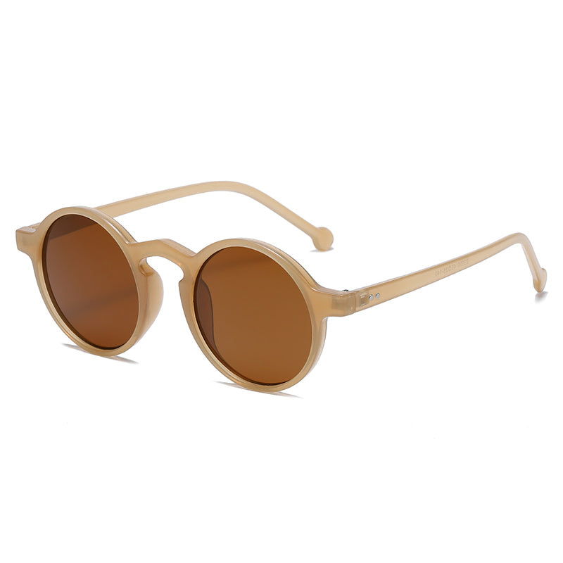 Boho Round Frame UV Protection Sunglasses