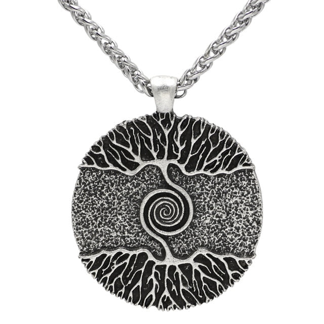 Nordic Mythology Tree Of Life Double Sided Pendant Necklace