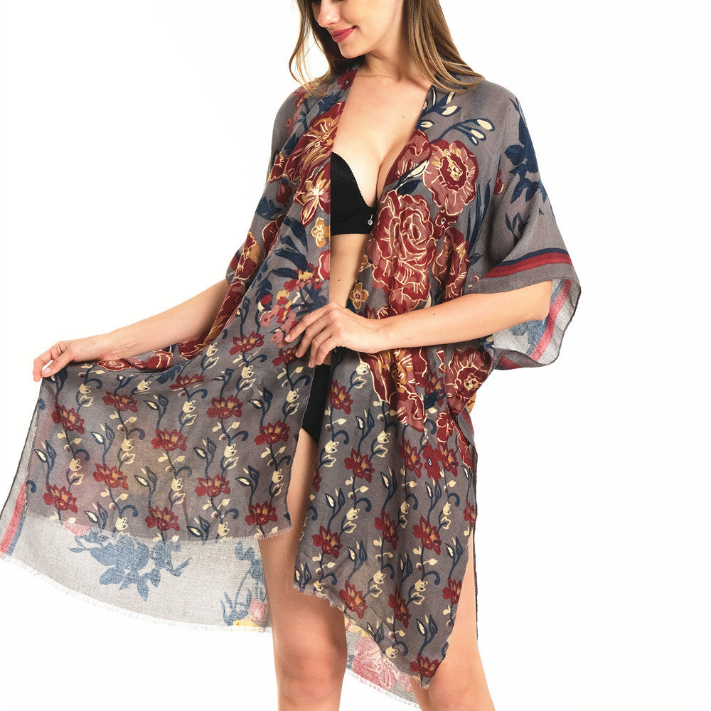 Casual Beach Bikini Blouse Cover Up