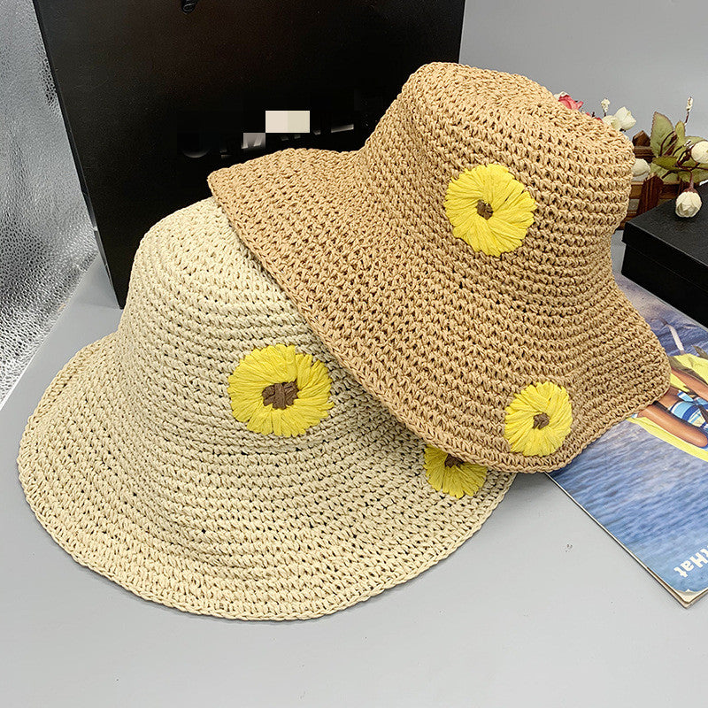 Daisy Folding Beach Straw Hat