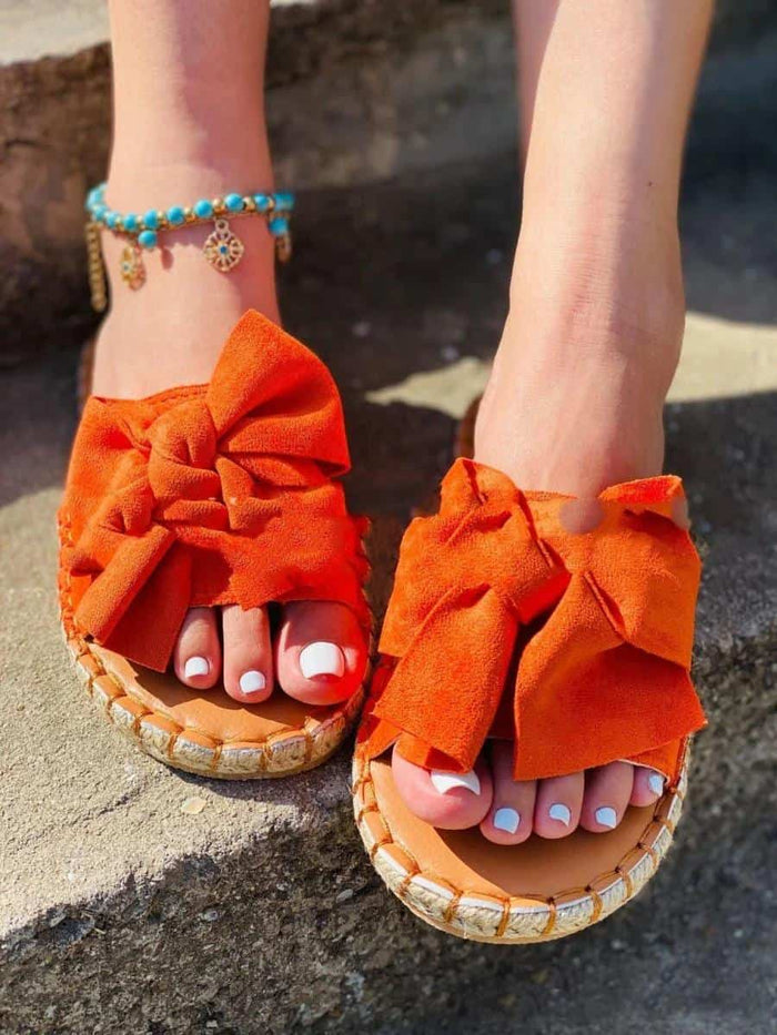 Color Ribbon Sandals