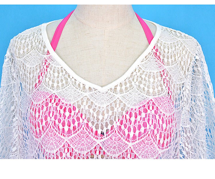 Bikini Blouse Sheer Beach Shirt - Beachy Cover Ups