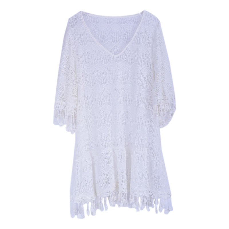 Bikini Blouse Sheer Beach Shirt - Beachy Cover Ups