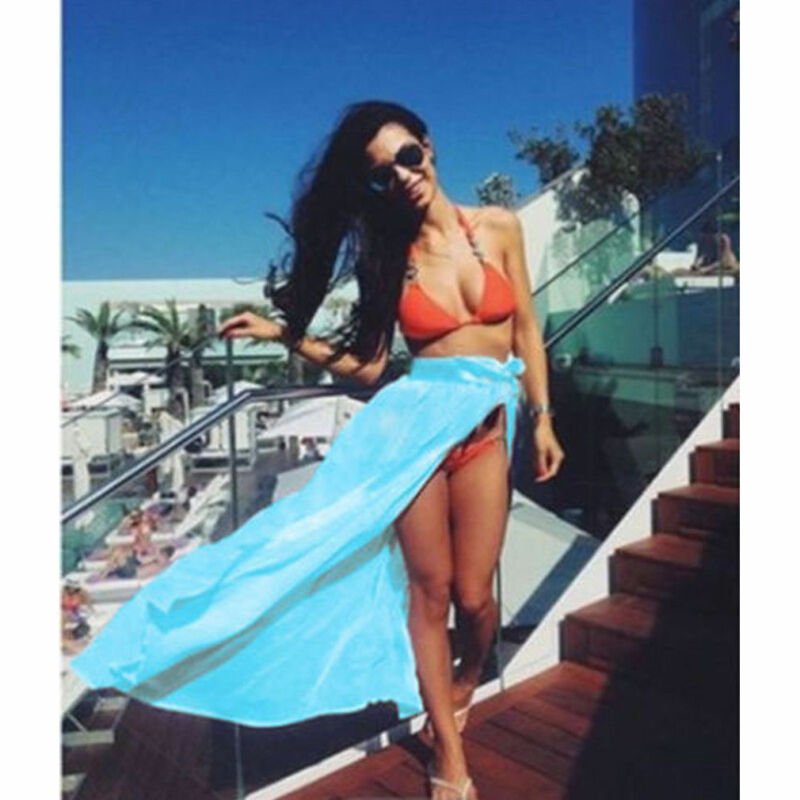 Chiffon Beach Skirt - Beachy Cover Ups