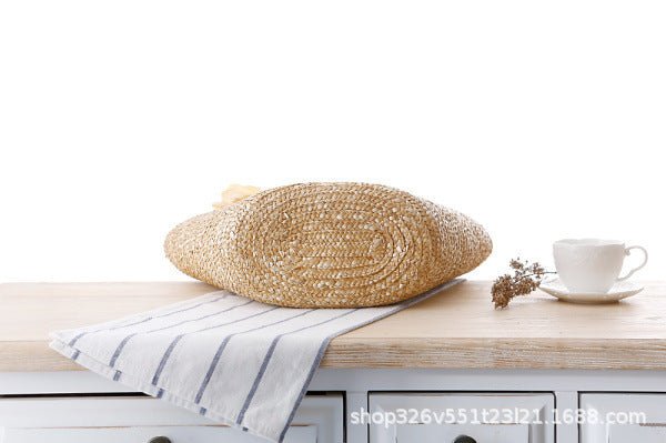Flower Straw Woven Beach Bag - Beachy Cover Ups