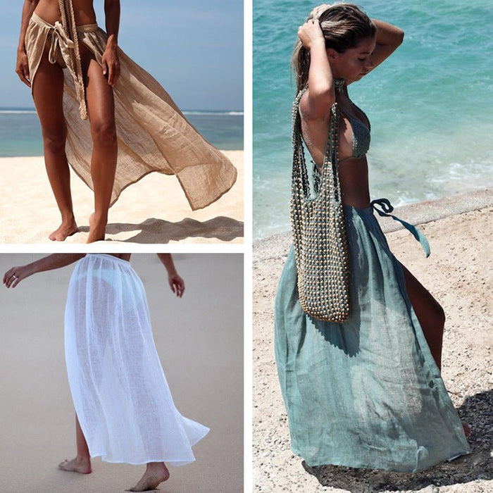 Light Seaside Cover Up Beach Skirt - Beachy Cover Ups
