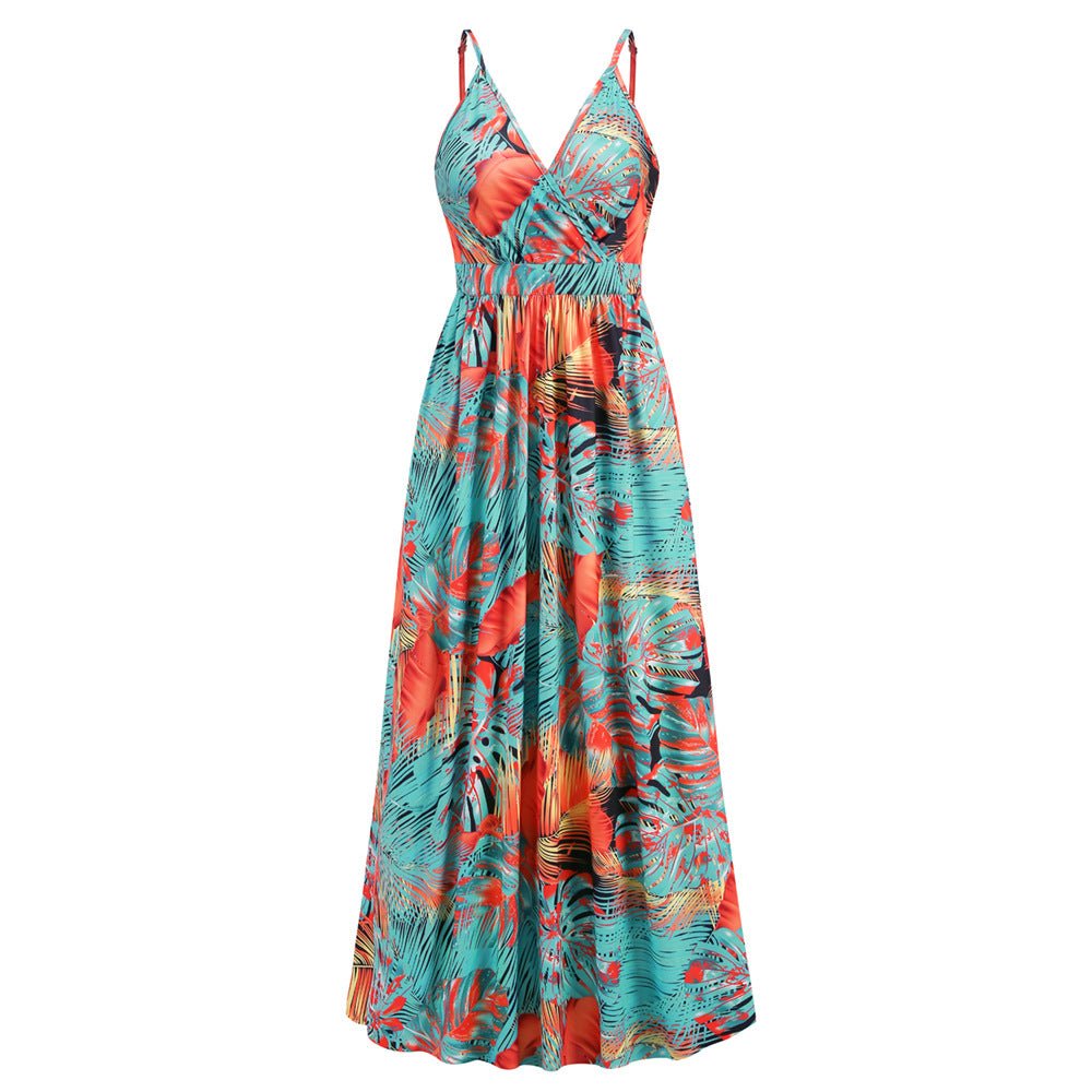 Long Floral Summer Beach Dress - Beachy Cover Ups