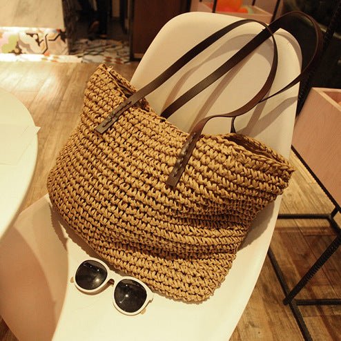 Spring New Beach Woven Straw Bag - Beachy Cover Ups