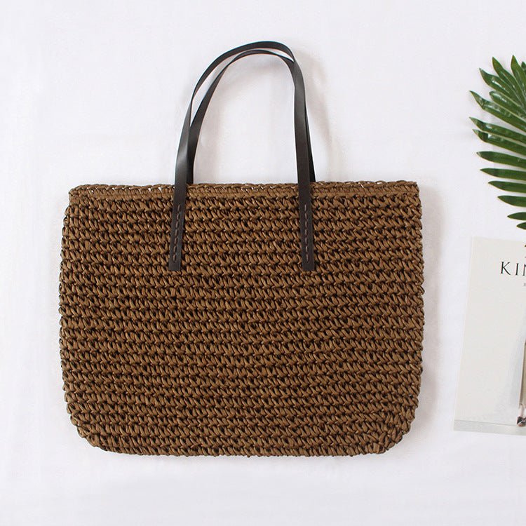 Spring New Beach Woven Straw Bag - Beachy Cover Ups