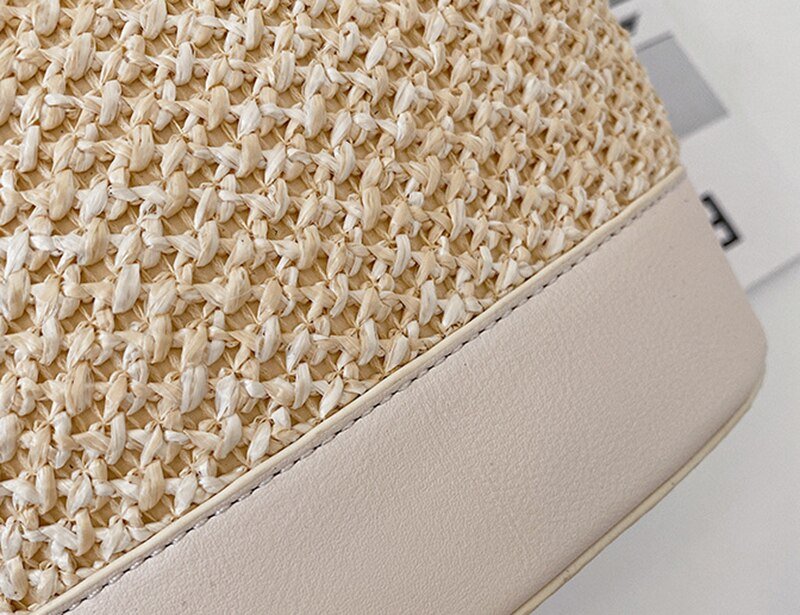Straw Beach Handbag - Beachy Cover Ups