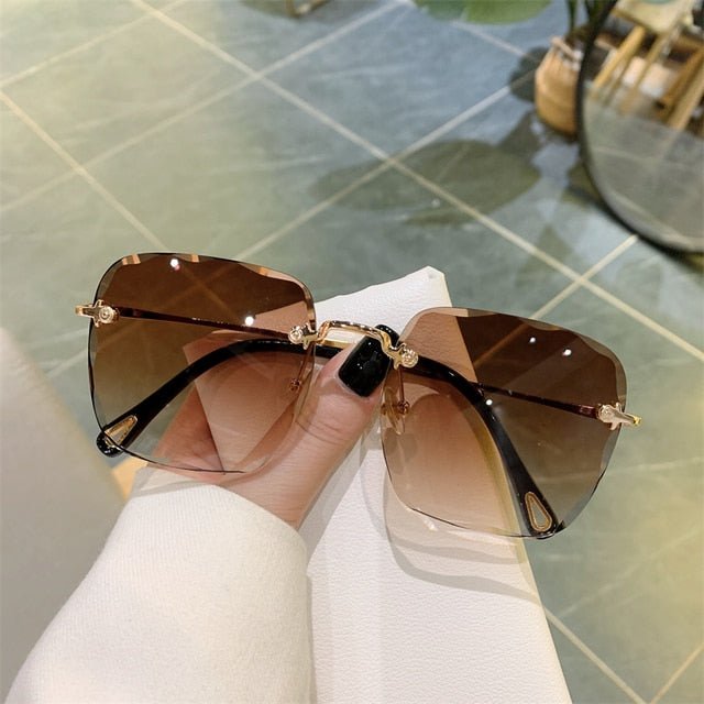 Vintage Frameless UV Sunglasses - Beachy Cover Ups