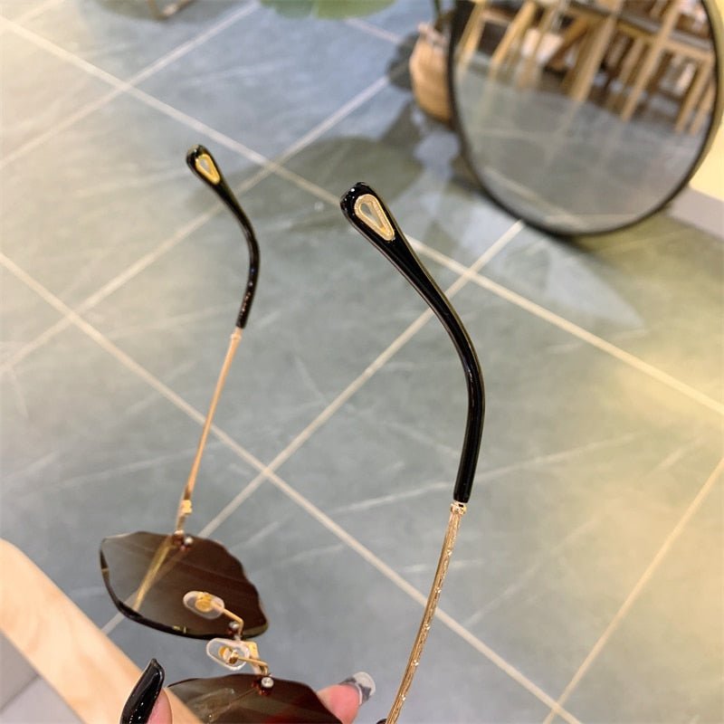 Vintage Frameless UV Sunglasses - Beachy Cover Ups